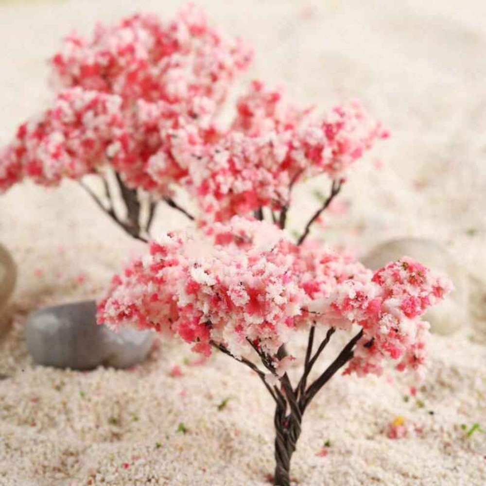 20pcs Tree model Flowering Railway Layout Scene Decoration High quality
