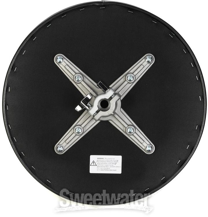 Pork Pie Percussion Round Drum Throne - Black with Zebra Print