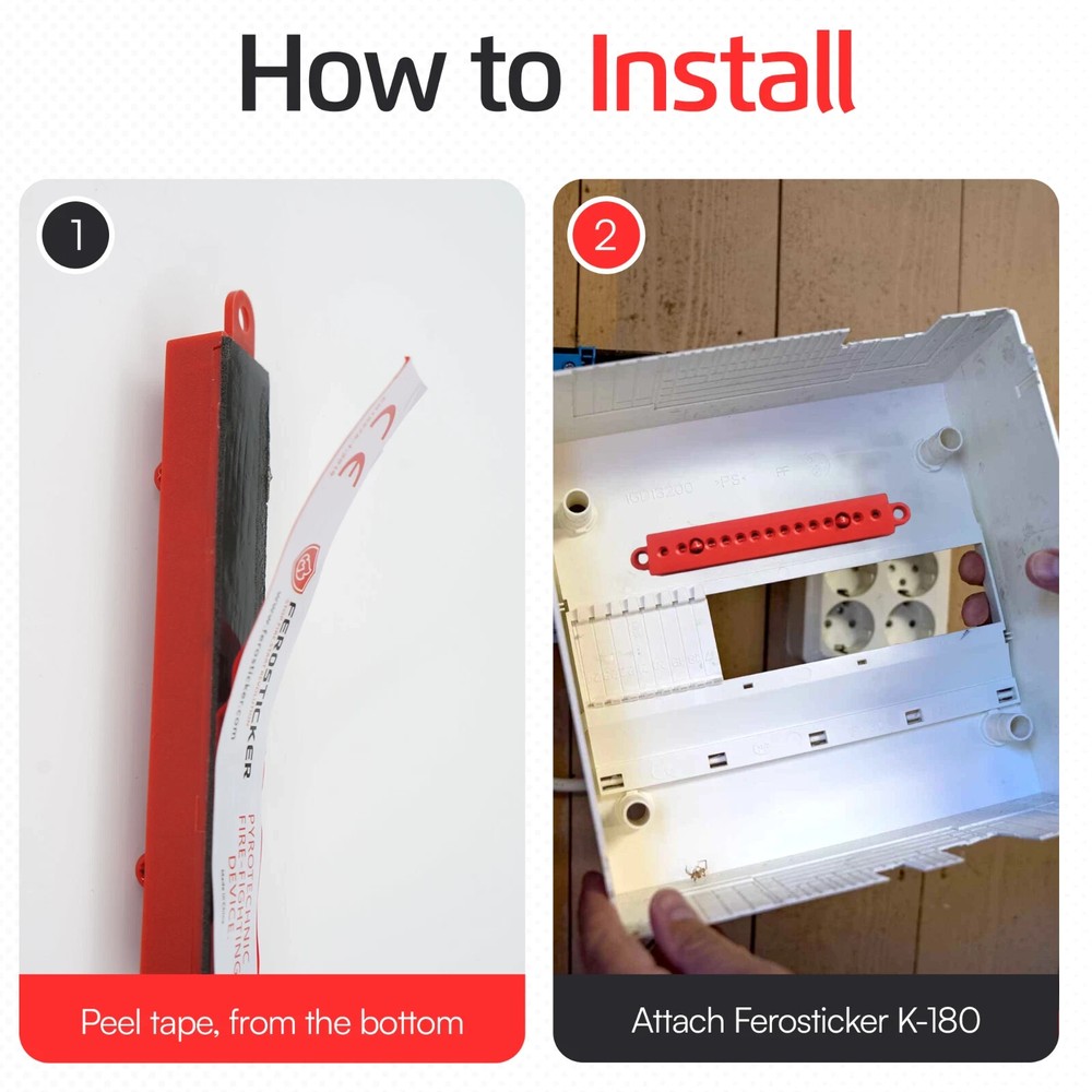 FEROSTICKER Small Automatic Fire Extinguisher for Electric Boxes (Pack of 4)