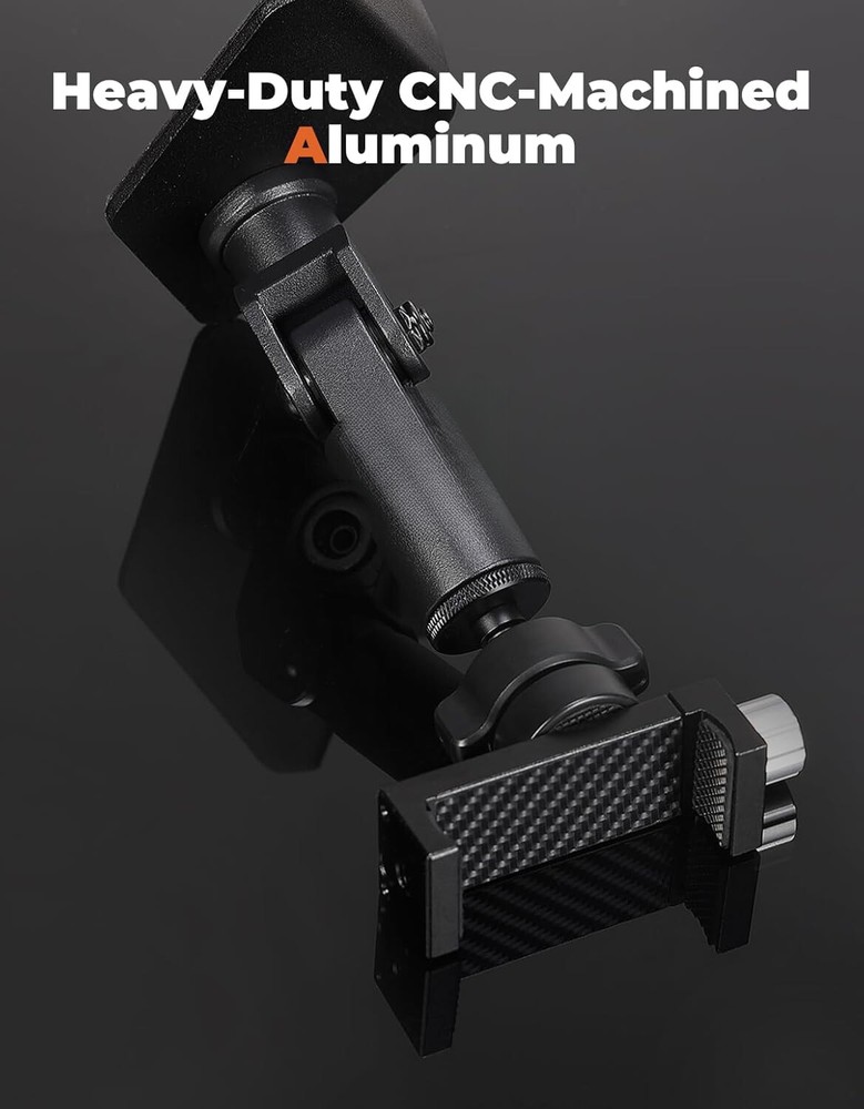 Phone Holder, CNC Aluminum Dashboard 360° Adjustable, Model Compatible