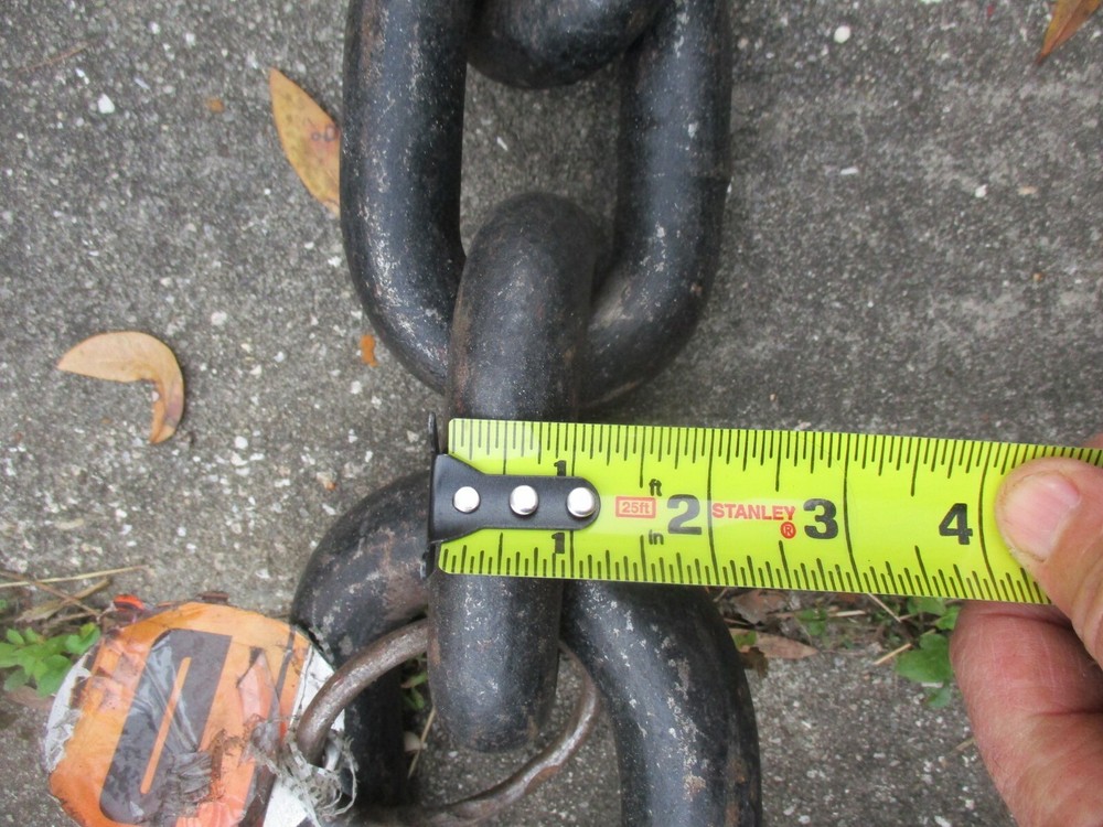 LB WLL-96" REACH TWO FALL SIZE 1"GRADE CRANE LIFTING CHAINS HOOKS COMPLETE SET