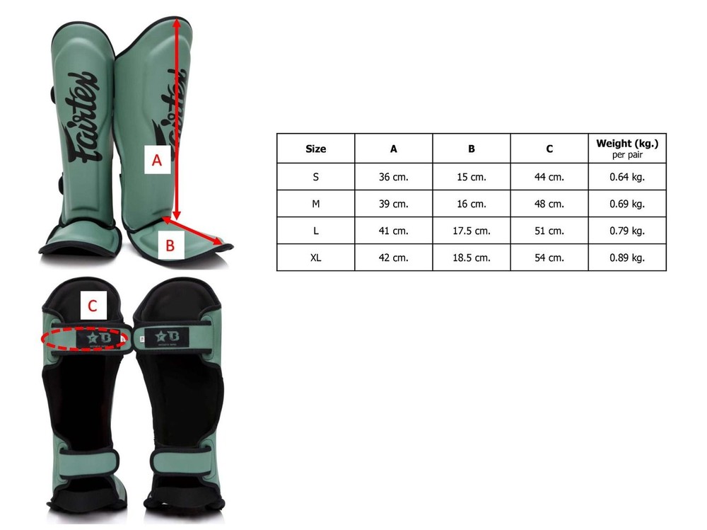 Fairtex Booster Tibia Protectors FXB-SG Black
