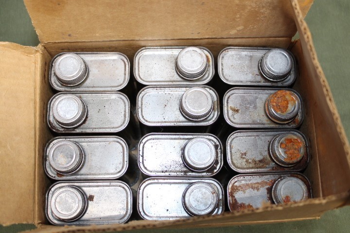 WW2 US Military Issue 6 Ounce Rifle Gun M1 Garand Bore Cleaner Can 30-06