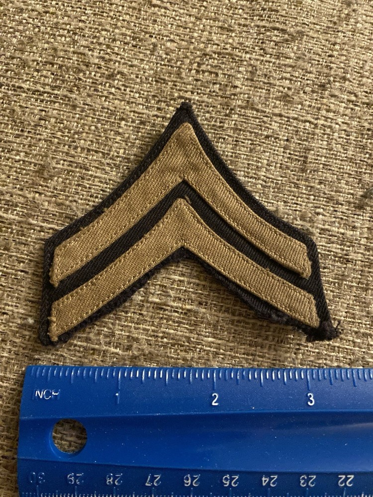 WWII Army Corporal Enlisted Rank Patch INV11833