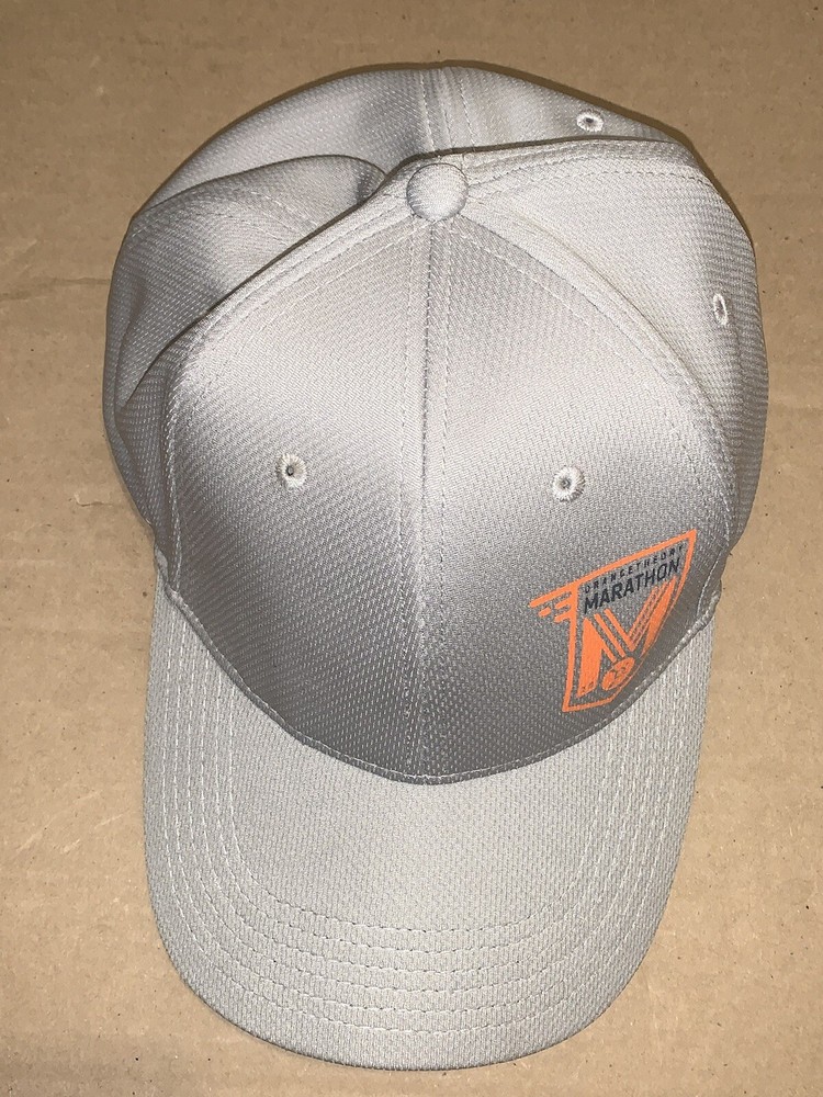 Orange Theory gray mesh Marathon Ball Cap Hat Adjustable Baseball New