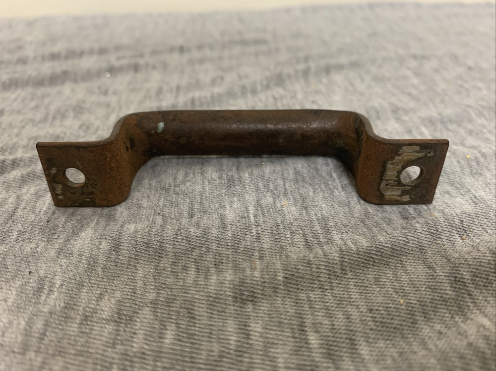 Vintage Heavy Gauge Steel Handle Drawer Pull