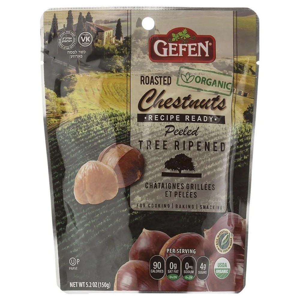 (6 pack) Organic Roasted Chestnuts, 5.2 oz 