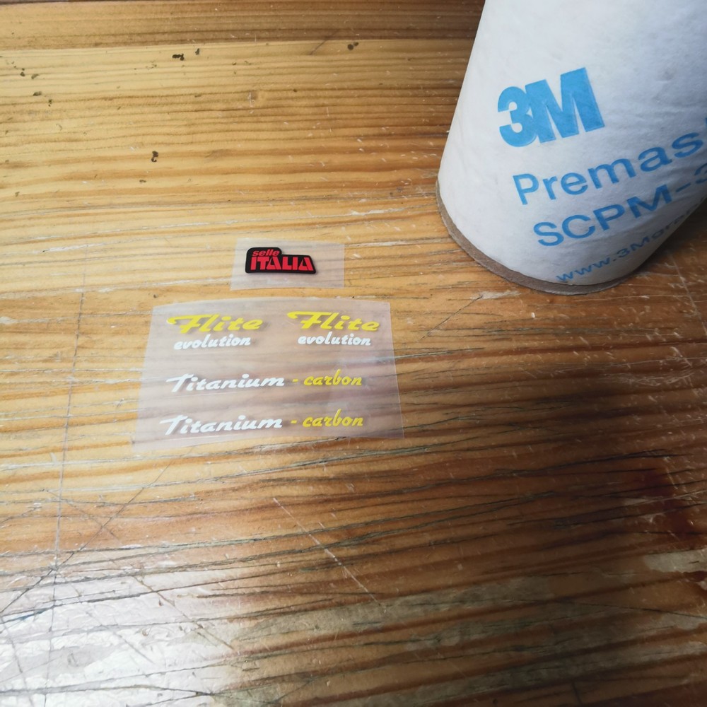 FLite Evo Titanium Carbon saddle decal sticker set ステッ