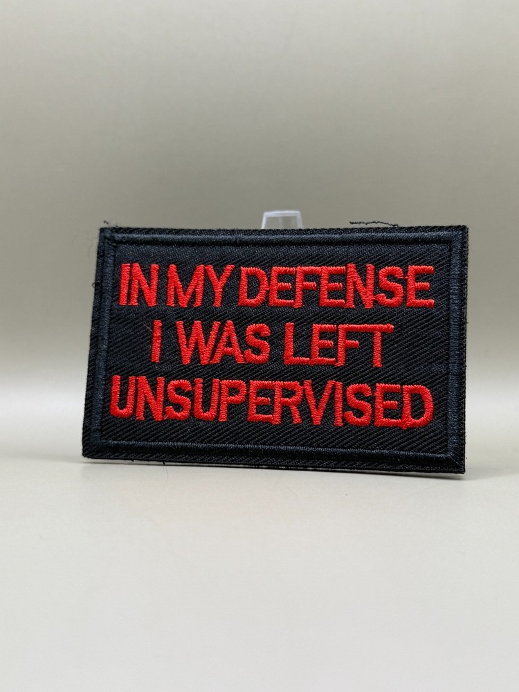 Tactical Morale Patch, Hook & Loop In my defense, i was left unsupervised