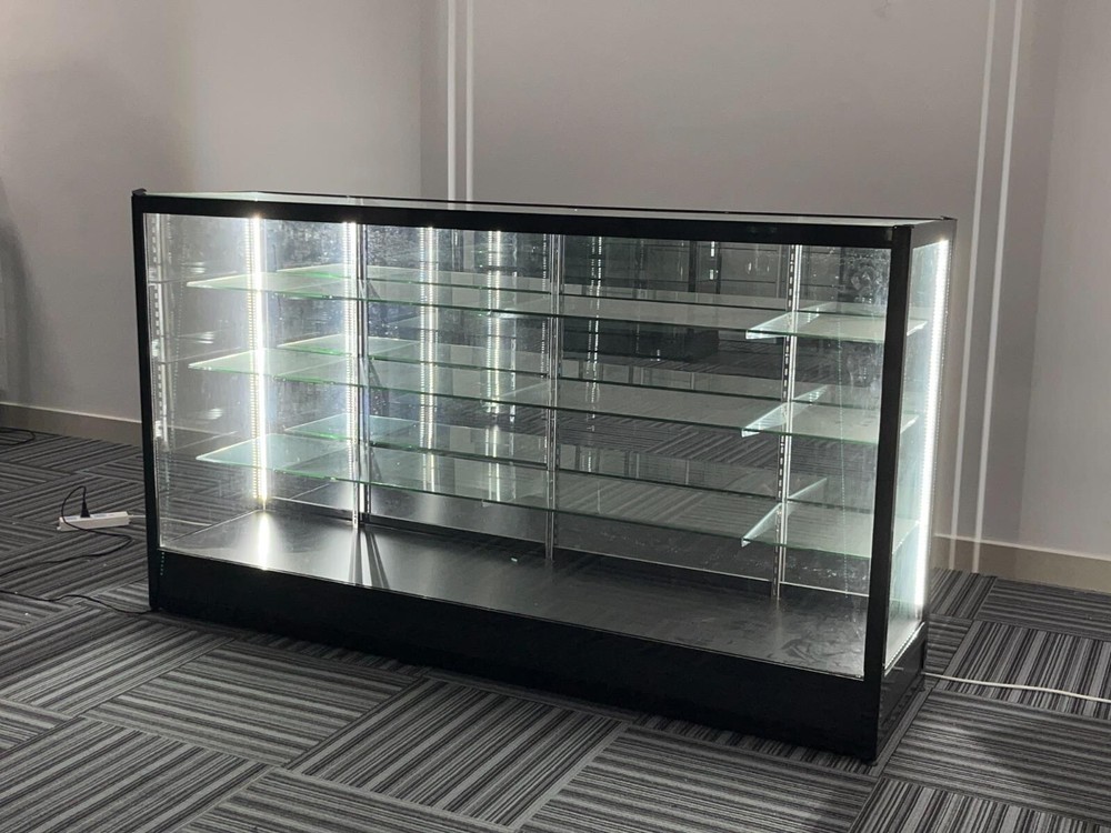 Glass Display Showcase with LED Lighting