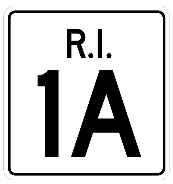 Rhode Island State Road 1A Sticker Decal