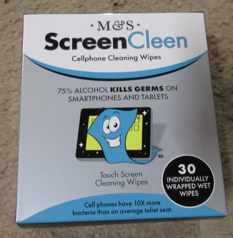 M & S Screen Clean Cellphone Cleaning Wipes