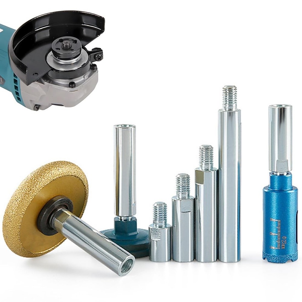Angle Grinder Extension Rod,M10 Thread Polishing Machine Adapter Lever 4 Sets...