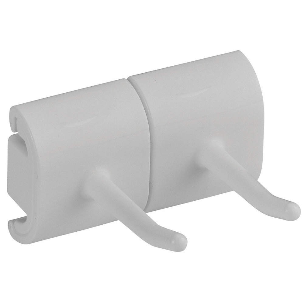 VIKAN 10145 Tool Wall Bracket,3 1/4 in L,White 61JA70