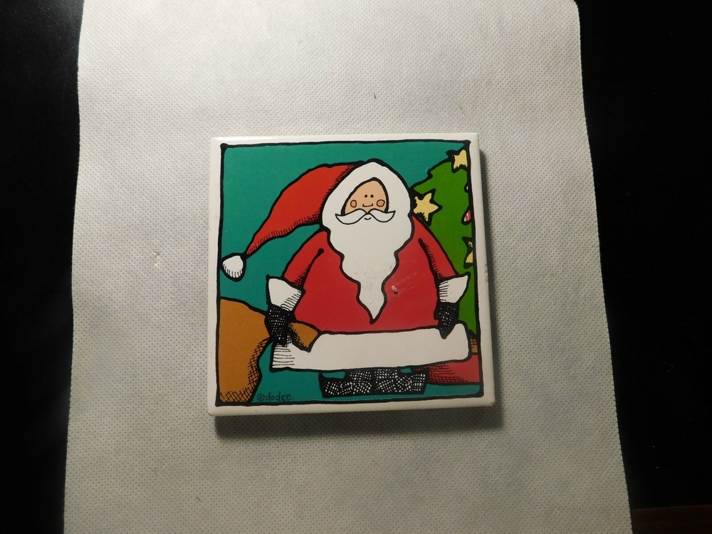 SMALL SANTA CHRISTMAS TRIVET! DD787XCX