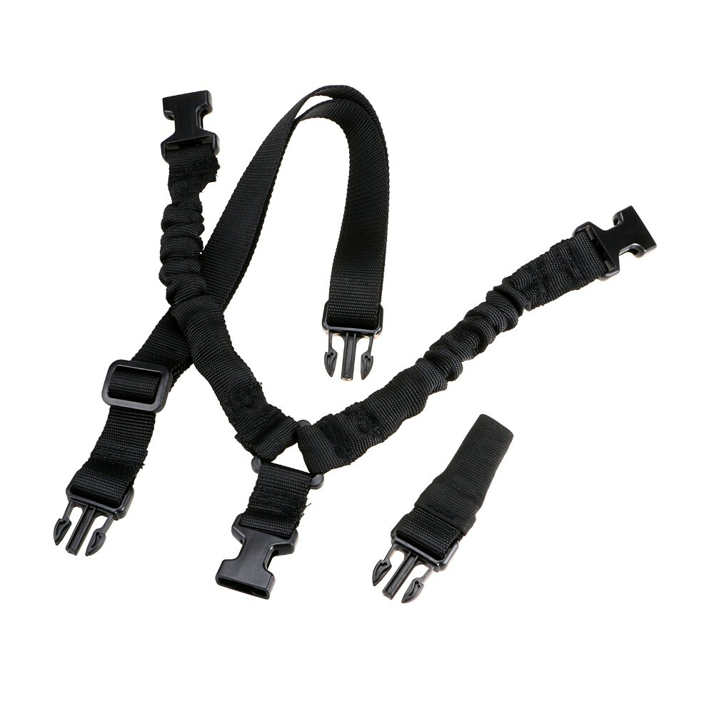 Tactical Single One Point Bungee Rifle Gun Sling w/ Quick Release Buckle