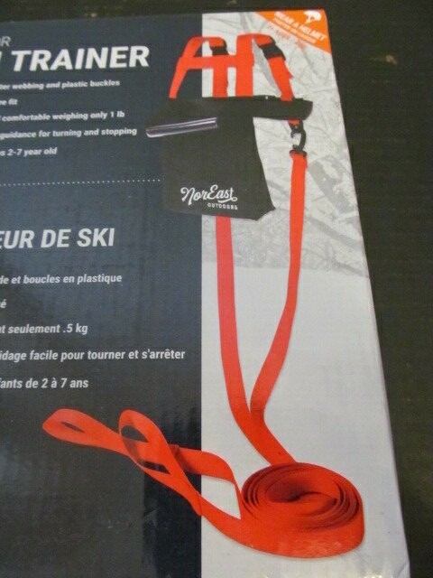 Noreast Junior Ski Trainer Black Backpack with Red Straps for Ages 2+