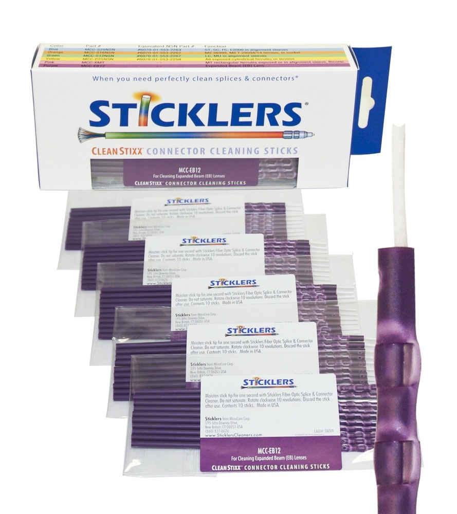 MicroCare Sticklers EB Cleanstixx Cleaner For Expanded Beam (50/Box)