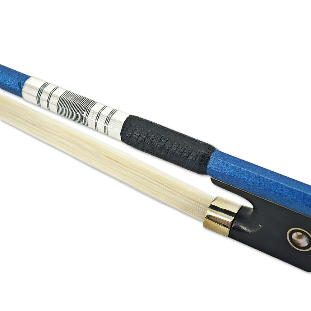 Advanced 4/4 Violin Bow: New Blue Carbon Fiber Construction
