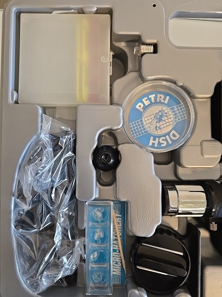 Edu Science Deluxe Microscope Set With Carrying Case