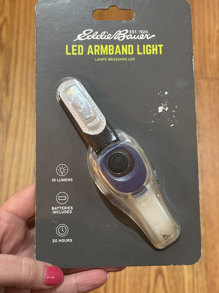 Eddie Bauer LED Armband Light - One Size Adjustable NEW