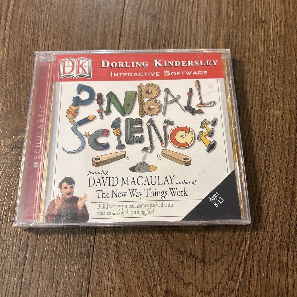 Dorlong Kindersley Pinball Science Scholastic Interactive Software Sealed