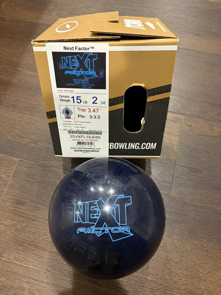 15LB Storm Next Factor Bowling Ball New