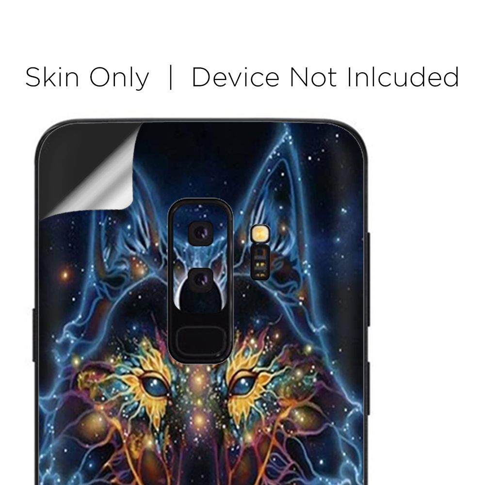 Samsung Galaxy S9 Plus Skins Decals - Wolf Dreamcatcher Color
