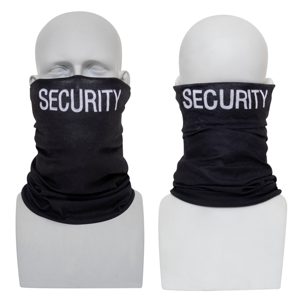 Rothco Multi-Use Tactical Head Wrap - Black With Security Print