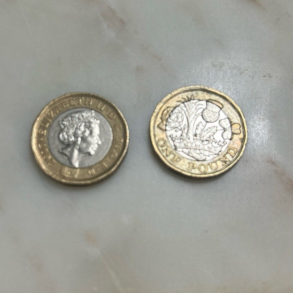 1 Pound 2017 Coins- SET OF 2