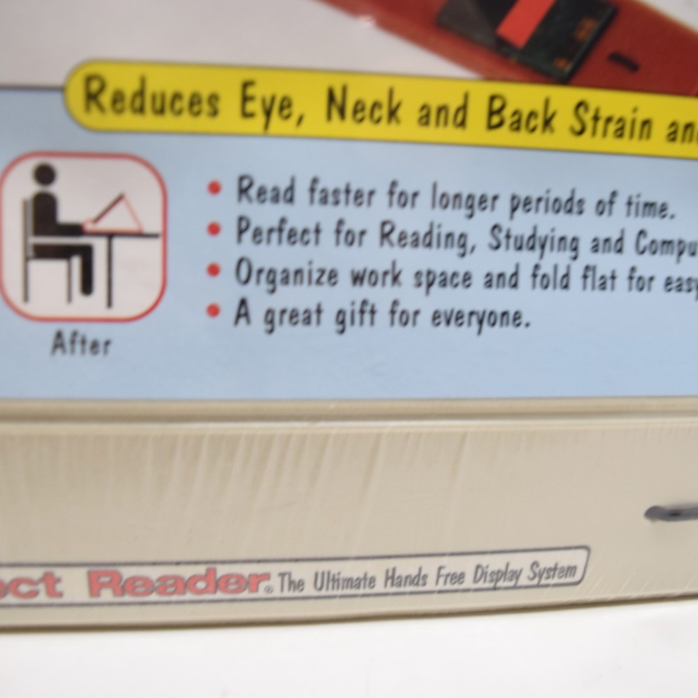 Perfect Reader Reading Stand & Copy Holder NOS Hands Free Display Desktop Sealed