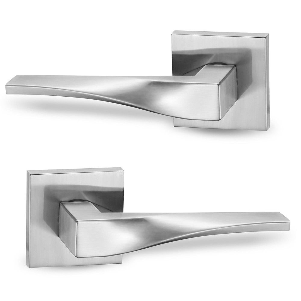 Berlin Modisch Sleek Dummy 2 Pack [Non turning pull only], Satin Nickel