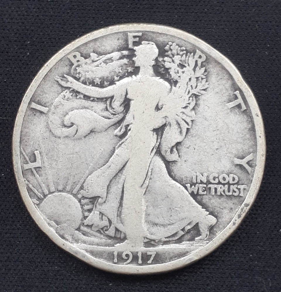 1917 WALKING LIBERTY HALF DOLLAR  SILVER
