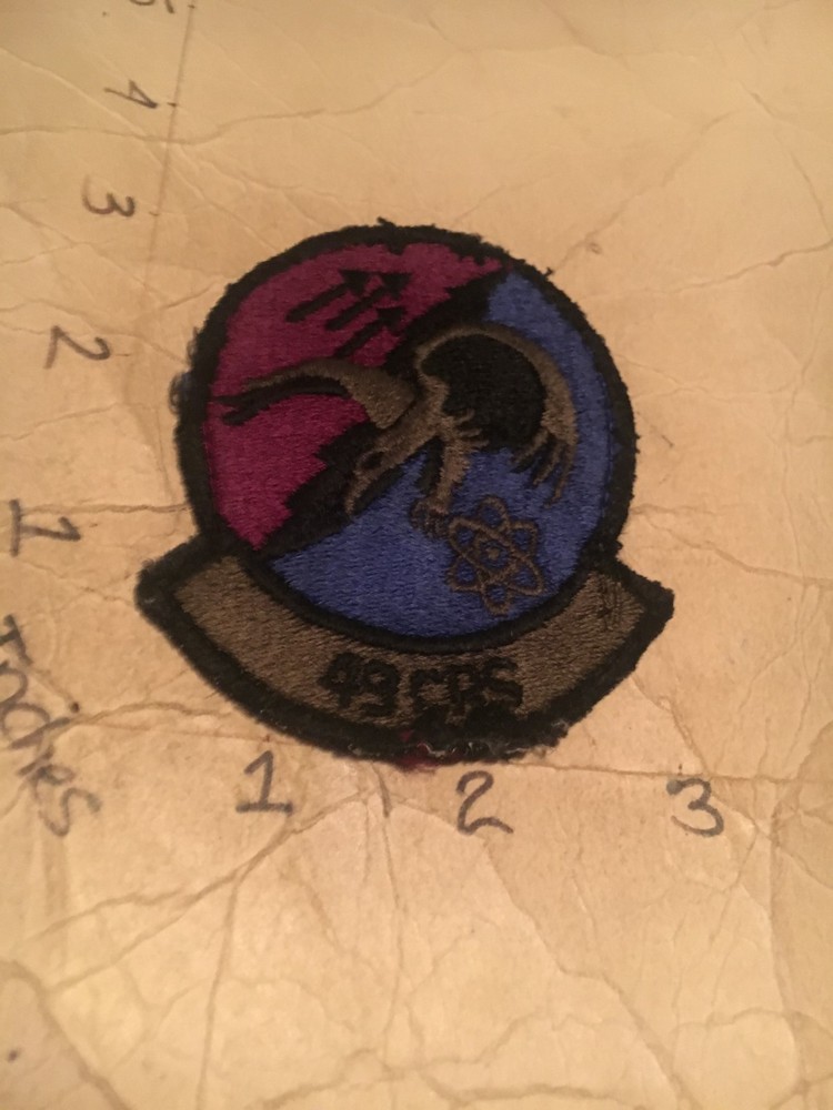 USAF 49th CRS Squadron subdued patch 10/12/25