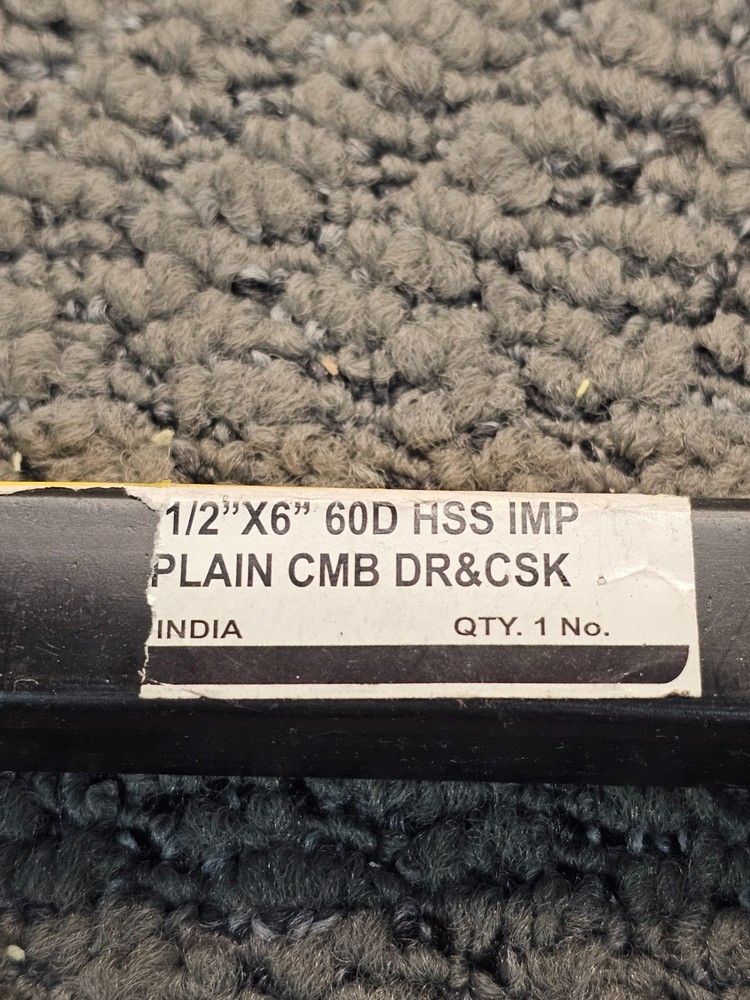 INTERSTATE 4-1/2" X 6" 60D HSS Plain Combo Drill & Countersink