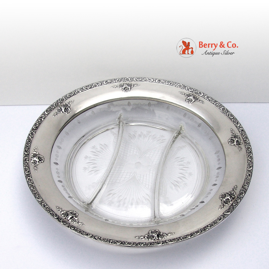 Meadow Rose Bowl Sterling Silver Watson 1920