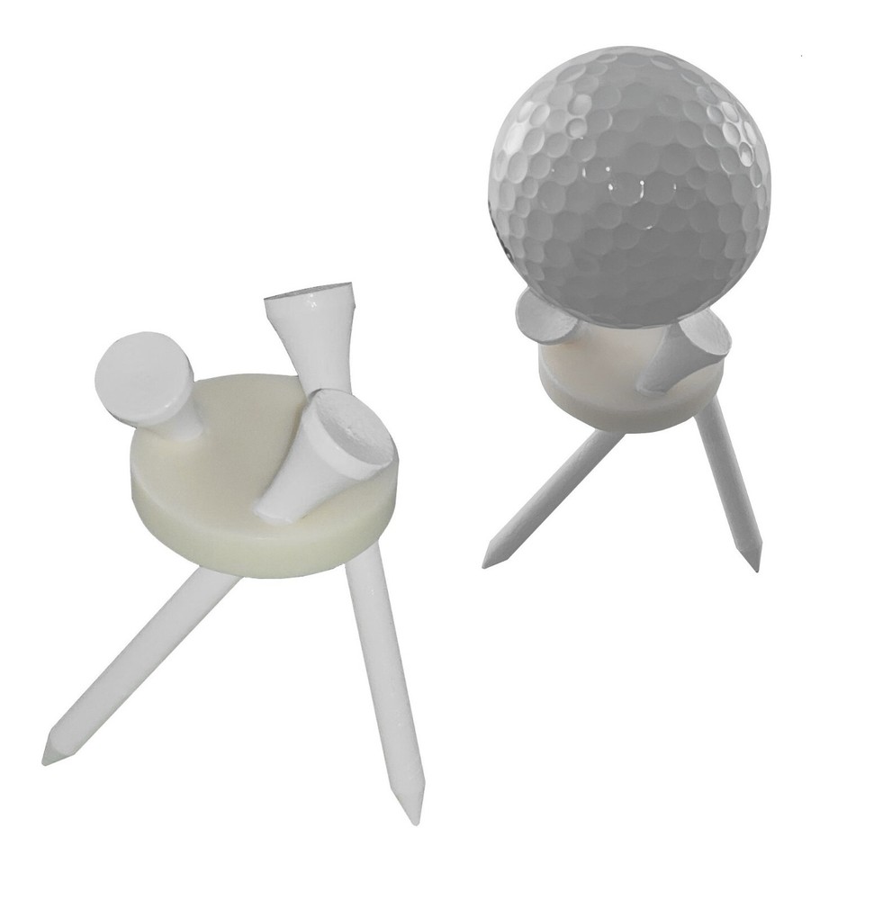 3 Tee Golf Ball Display Stand, Mount, Holder, Trophy, NEW
