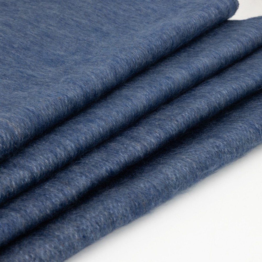 DOUBLE DENSITY ALPACA WOOL BLANKET THROW | QUEEN SIZE | SOFT&WARM – INDIGO BLUE