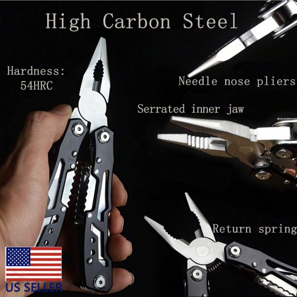 14-in-1 MINI Multitool Pliers Rugged & Practical Portable Pocket Camping Tools