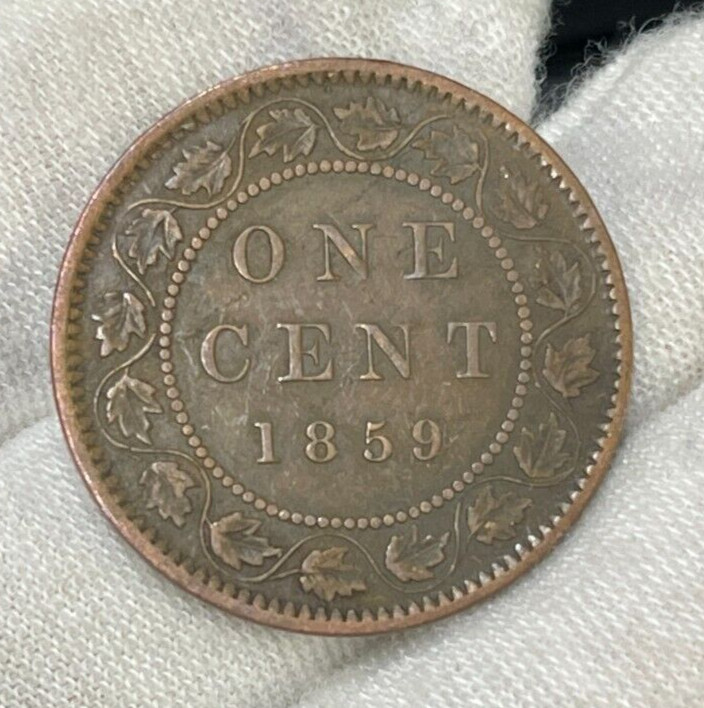 1859 Canada One Cent Coin