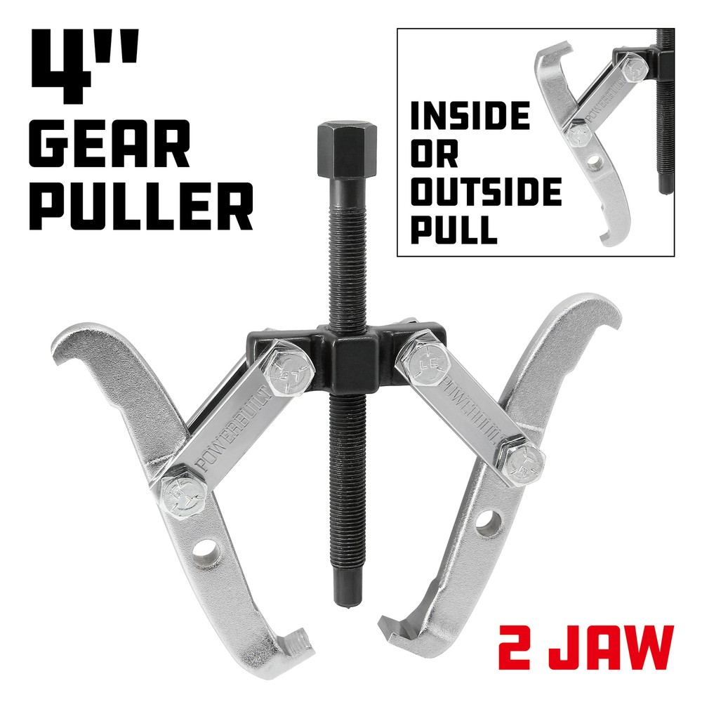 Powerbuilt Reversible 4 in. 2 Jaw Gear Puller, 2 Ton Capacity