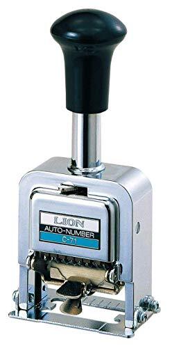 LION OFFICE C-71 Automatic Feed Numbering Machine C Type 6 Digits Silver NEW