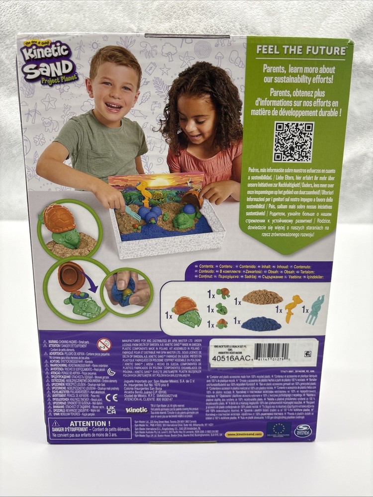 Kinetic Sand Project Planet Turtle Beach Set ~ New ~