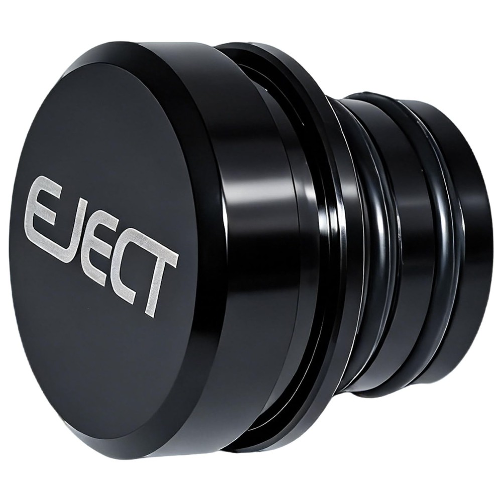 Cigarette Lighter Plug Cover Billet Aluminum Black-eject