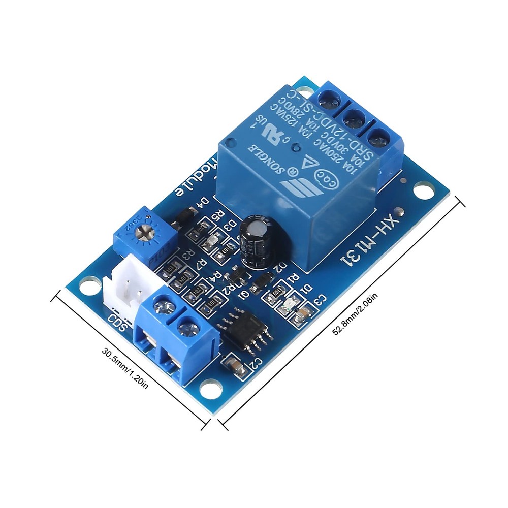 5PCS DC 12V Photoresistor Relay Module Light Sensor Automatic Control Switch 10A