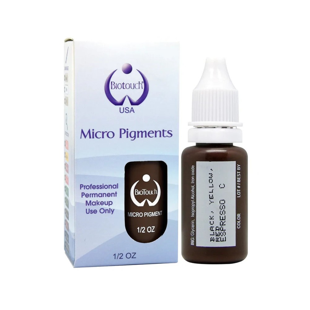 Biotouch Espresso 0.5 oz Permanent Makeup Microblading MicroPigment