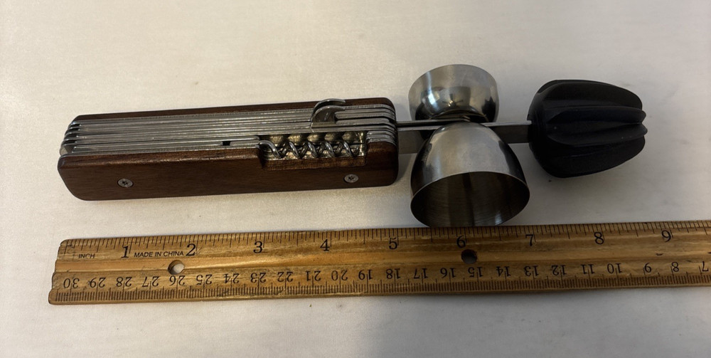 Esquire Network 9 IN 1 COCKTAIL MULTI TOOL, BARTENDER MUST HAVE KITCHEN ITEM