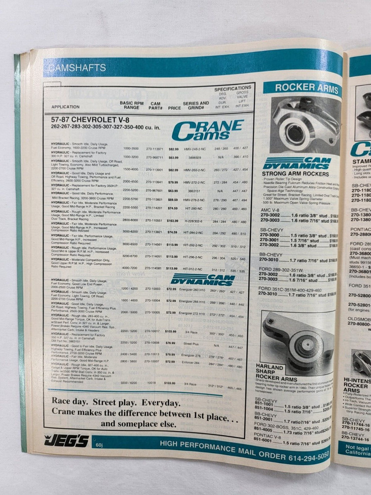 1991 JEG'S Spring High Performance Automotive Catalog - Genuine