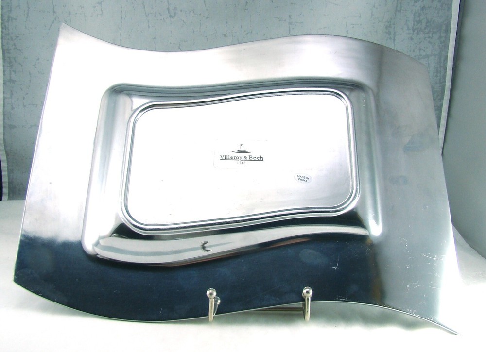 Villeroy & Boch Metalware NEW WAVE 15" Rectangular Tray Platter(s)