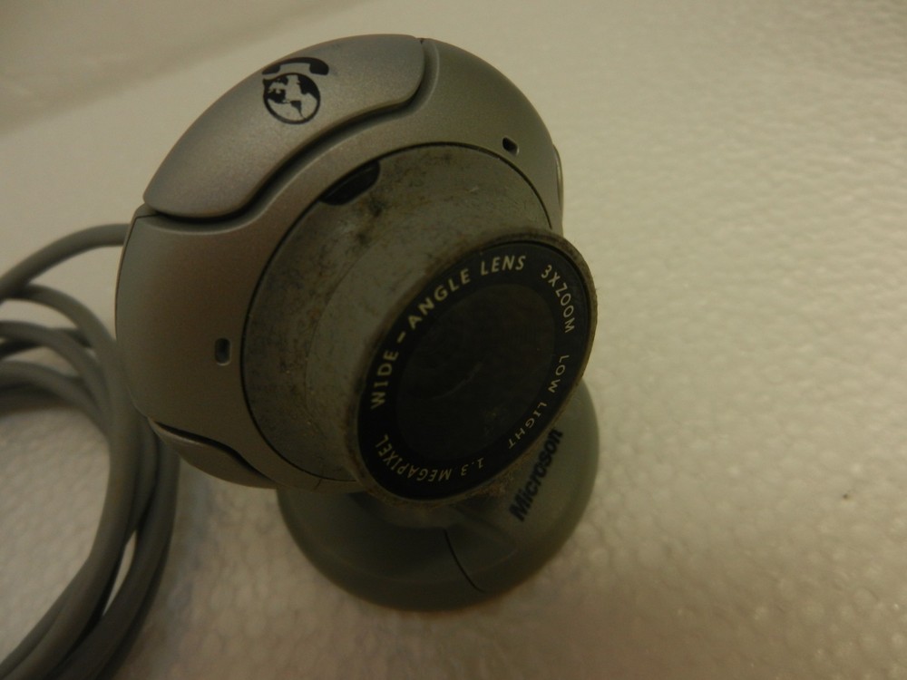 Microsoft LifeCam VX-6000 Webcam Gray Grey USB